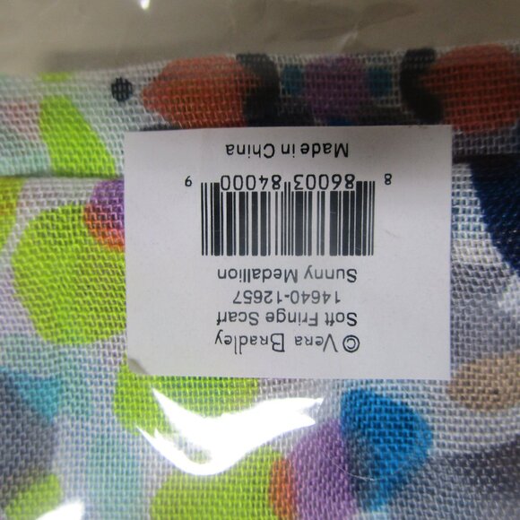 Vera Bradley Soft Fringe Scarf in Sunny Medallion - Picture 5 of 9